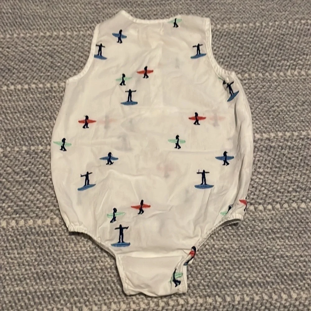 Egg Parker Romper Surfer Print 6M